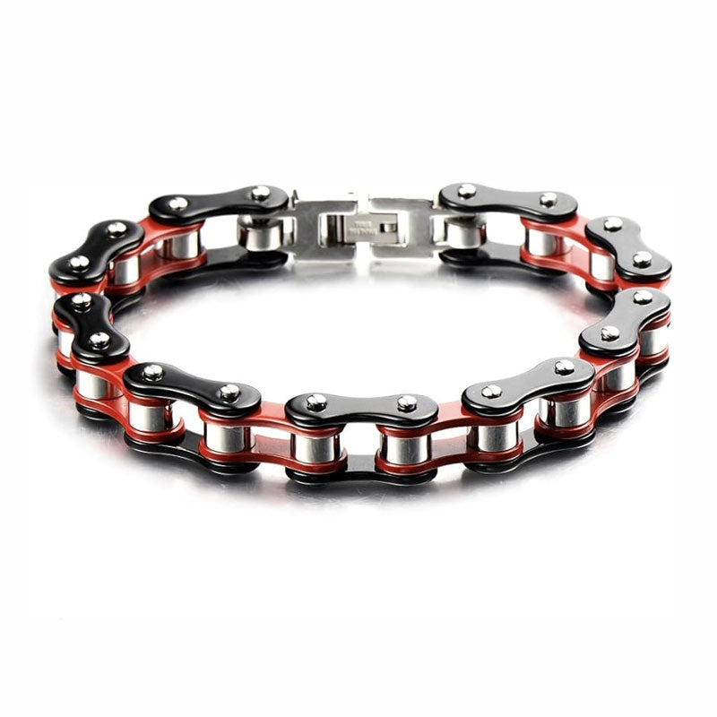 Fahrrad-Titanstahl-Motorradkettenarmband