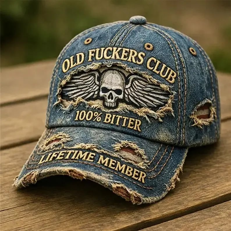 🧢Old F*ckers Club – Vintage-Baseballkappe