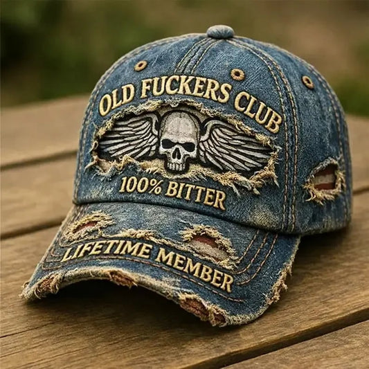 🧢Old F*ckers Club – Vintage-Baseballkappe