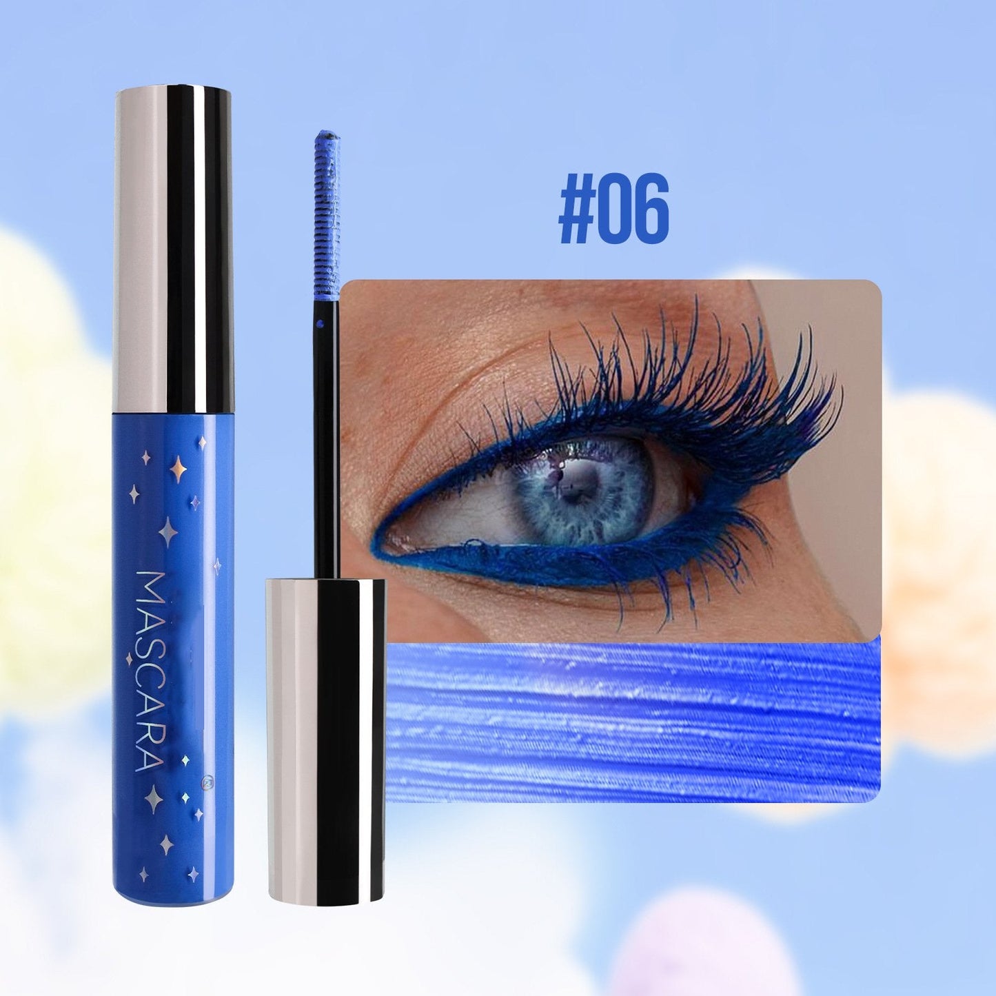 Farbenfrohe Glitzer-Mascara/Colorful Glitter Mascara