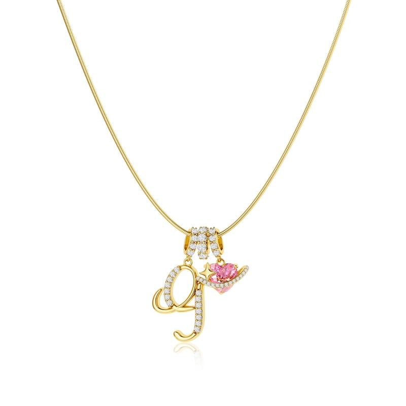 💖 LETZTER TAG – 57 % RABATT ✨ 3-lagige Anhänger-Halsketten mit Initialen A-Z 🎀 | Personalisiert & elegant