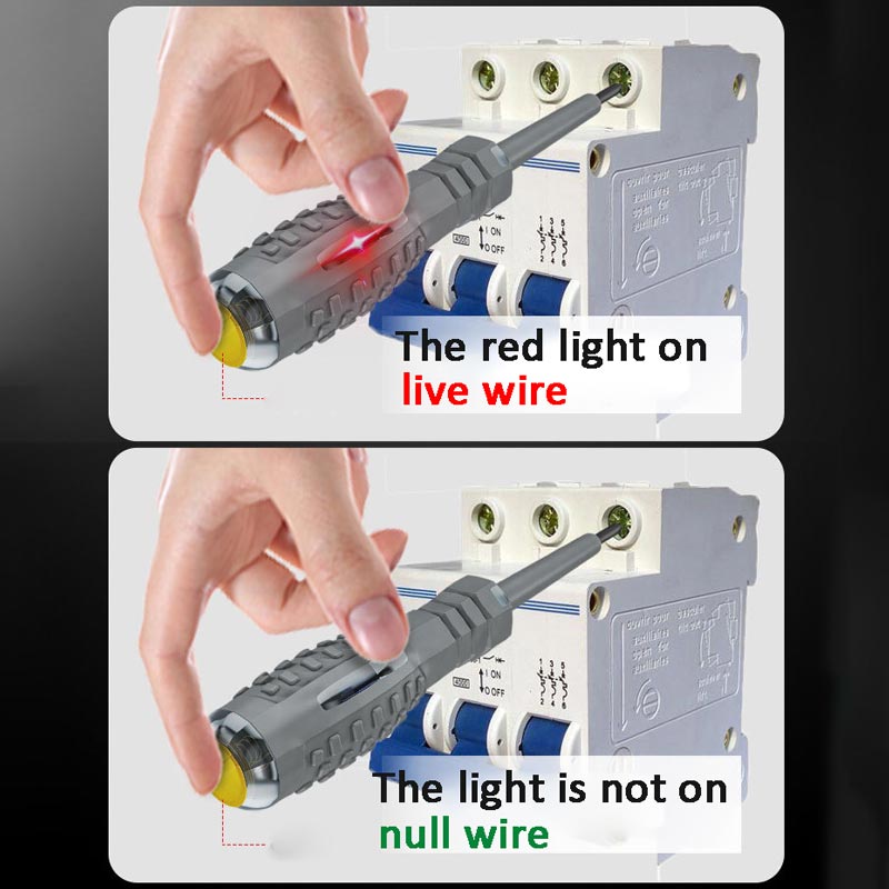 2-in-1 Drehmomentstarker magnetischer Schraubendreher Elektrizitätsdetektor