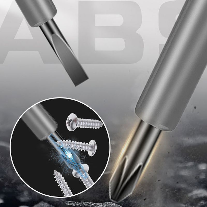 2-in-1 Drehmomentstarker magnetischer Schraubendreher Elektrizitätsdetektor