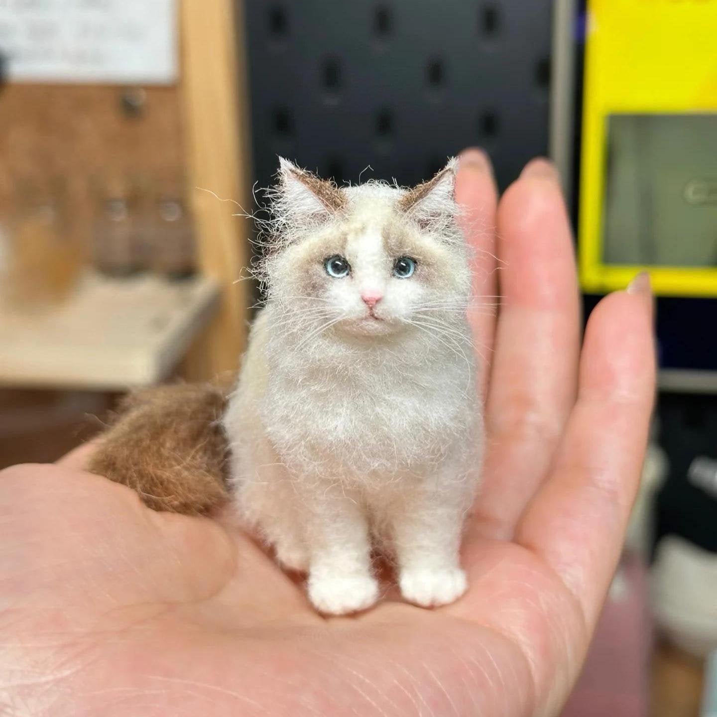 🔥LETZTER TAG 49 % RABATT -🐱💖Mini-Filzkatze aus Wolle
