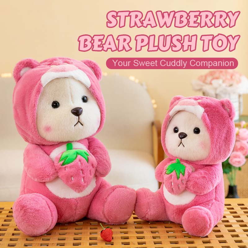 Erdbeerbär-Plüschtier