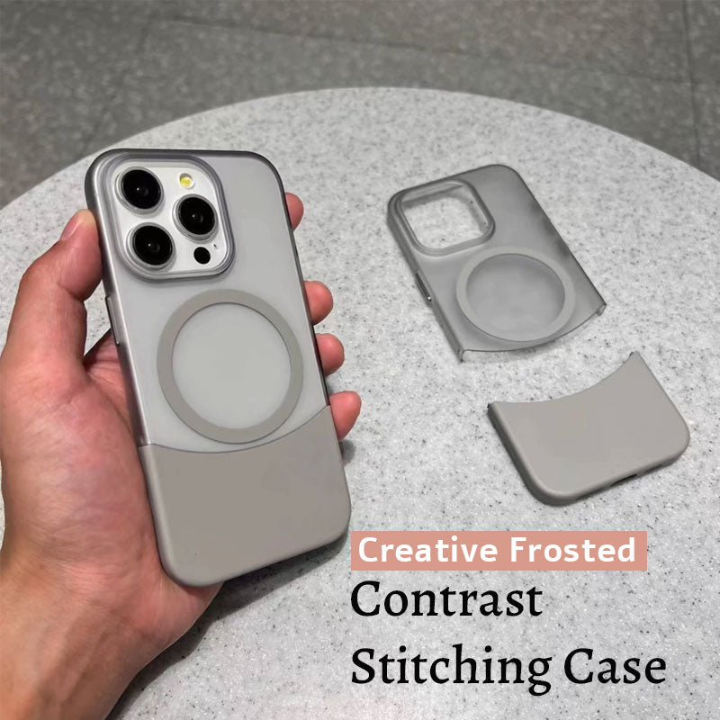 Creative Frosted Case med kontrastsömmar