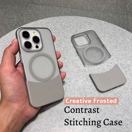 Creative Frosted Case med kontrastsömmar