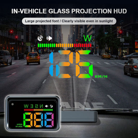 Glasprojektions-HUD (Head-up-Display) im Fahrzeug