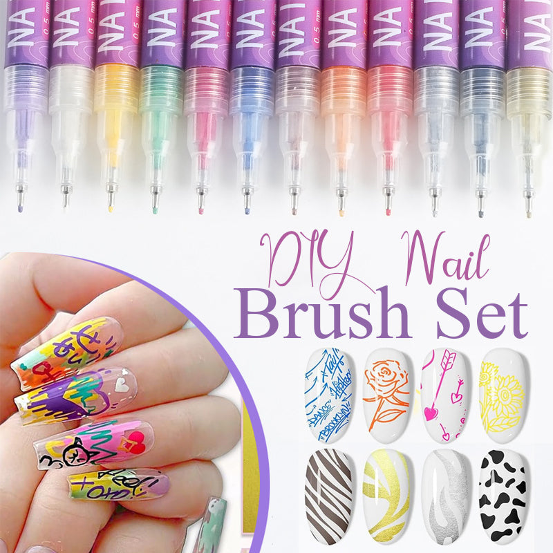 Professionelles Nagelkunst-Stift-Set mit 12 Farben