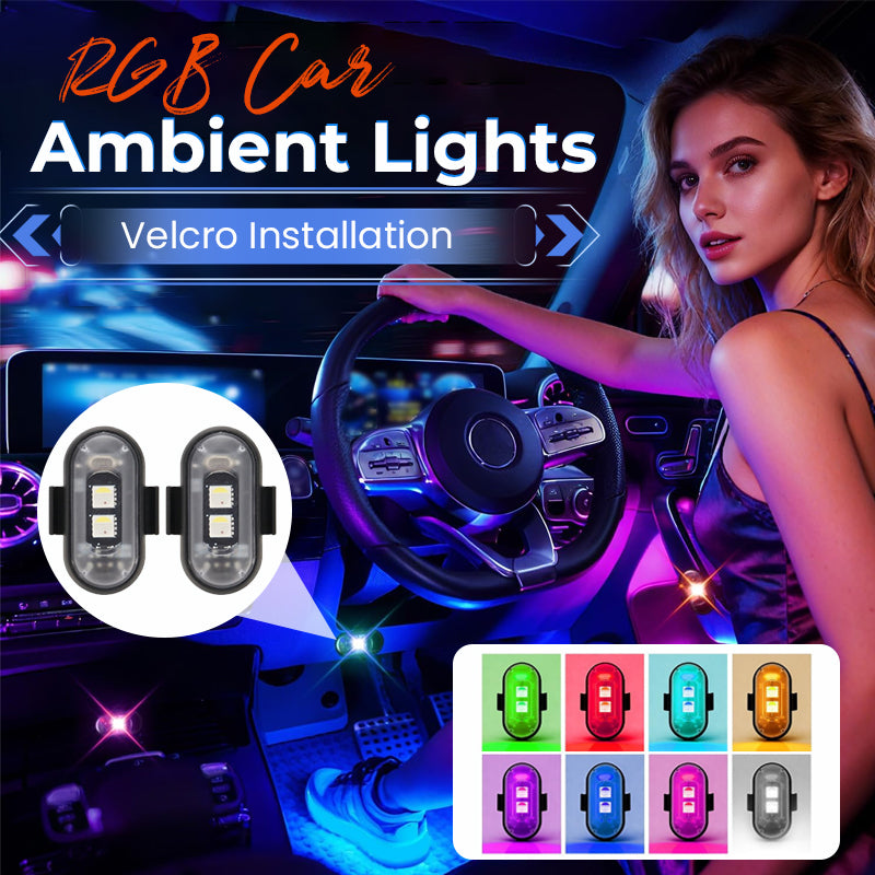 Bunte LED-Innenbeleuchtung für Autos – USB-Aufladung