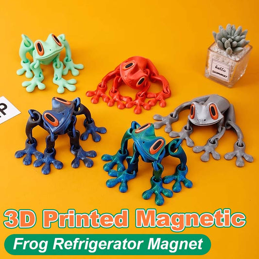 3D-gedruckter magnetischer Frosch-Kühlschrankmagnet