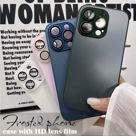 📱 Mattierte Glas-Hülle × HD-Kameraschutzfolie | Rundumschutz, doppelte Eleganz ✨
