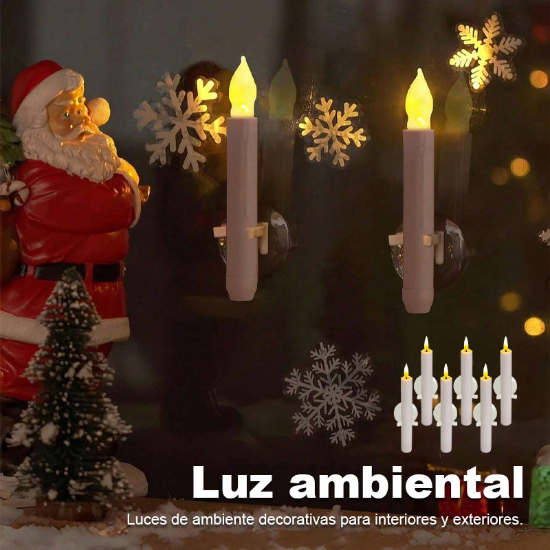 🎄 Weihnachts-Special 🔥 6 Stück unbeleuchtete LED-Fensterkerzen