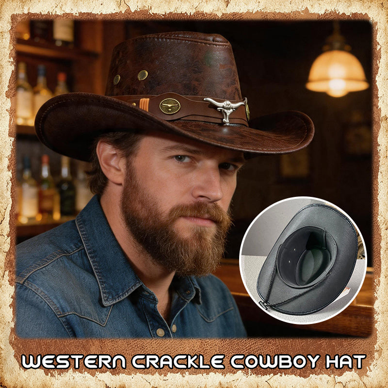 🤠 Western-Cowboyhut mit Riffelung