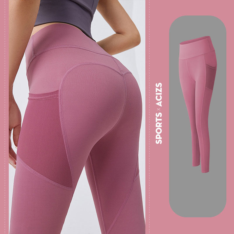 Lauf-Leggings für Hüftstraffung mit Tasche