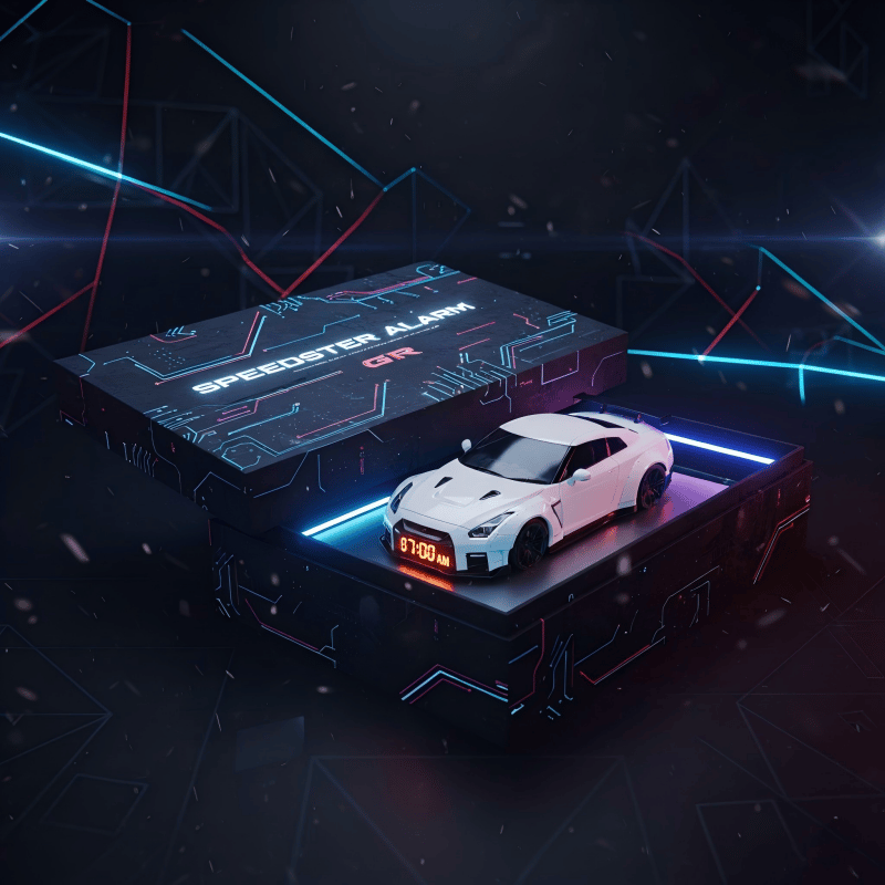 ⏰LETZTER TAG MIT KOSTENLOSEM VERSAND🏎️Hypercar-Wecker⚡️Realistische Motor- und Lichteffekte
