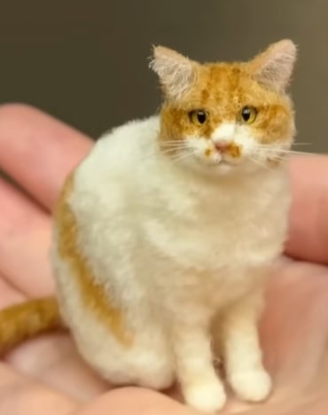 🔥LETZTER TAG 49 % RABATT -🐱💖Mini-Filzkatze aus Wolle