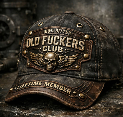Old Fuckers Club Vintage bestickte Kappe