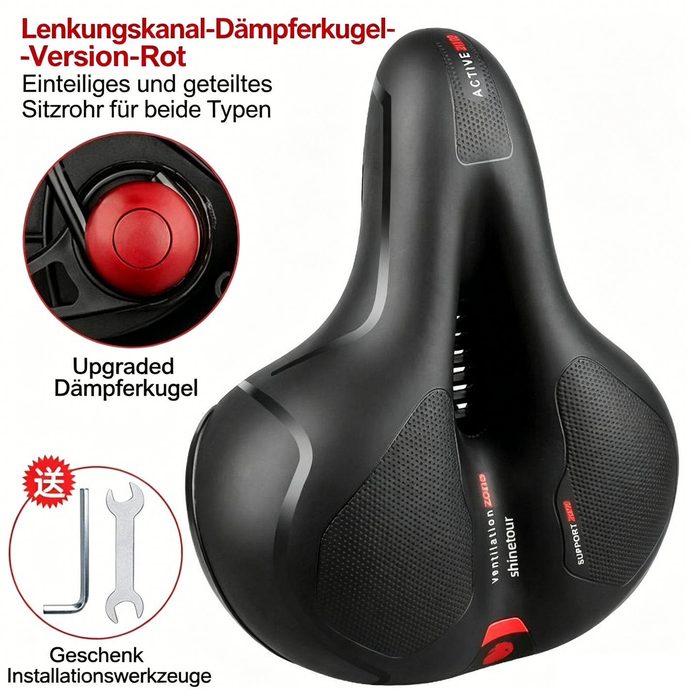 💥Bequemer und atmungsaktiver Fahrradsattel🚲