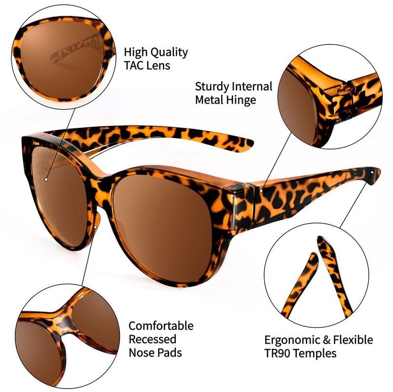 😎Sonnenbrille mit UV400-Schutz, passend für Überbrillen
