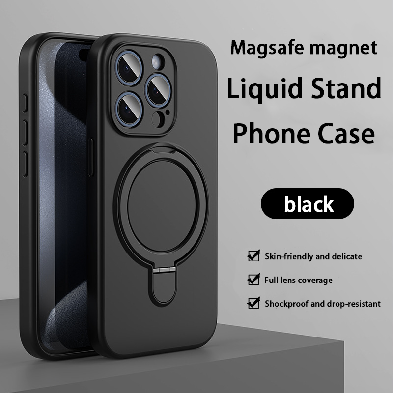 Liquid Silicone Case - Integrierter Ständer & MagSafe-kompatibel