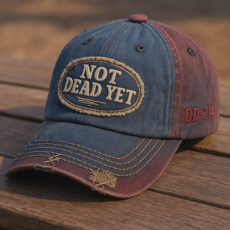 NOT DEAD YET – Vintage gewaschene Baseballkappe