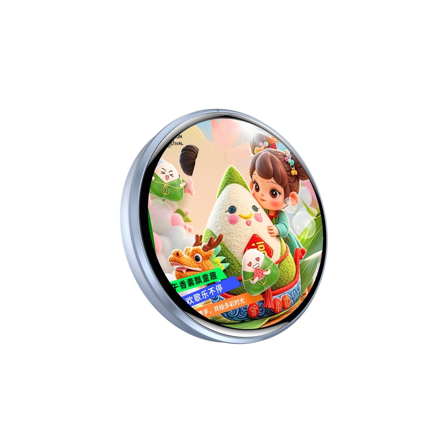 📱 Pixel Touch Digital Badge Screen – 📸 500 mAh Leichtgewichtiger Foto-/Video-/GIF-Pin