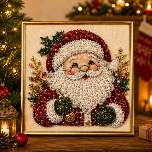 🎨💎DIY-Weihnachts-Perlen-Diamantmalerei-Set 🧘 Entspannend & für Anfänger geeignet
