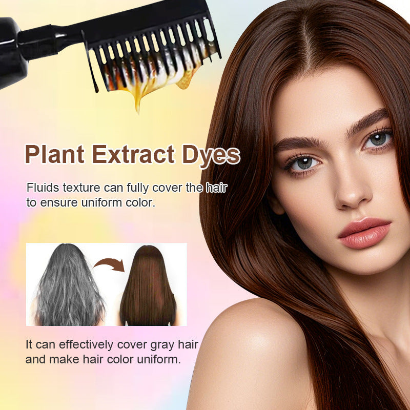 🟧3-in-1-Kamm für die Haarfärbung | Einfaches Färben der Haare zu Hause mit integrierter Bürste