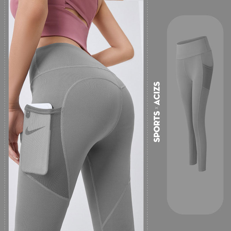 Lauf-Leggings für Hüftstraffung mit Tasche