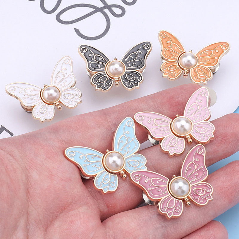 Perlen-Schmetterlings-Gürtelschnalle 🦋