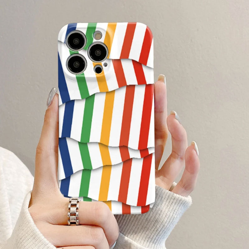 🌈Farbkontrast-Streifenfolie für Handyhülle📱