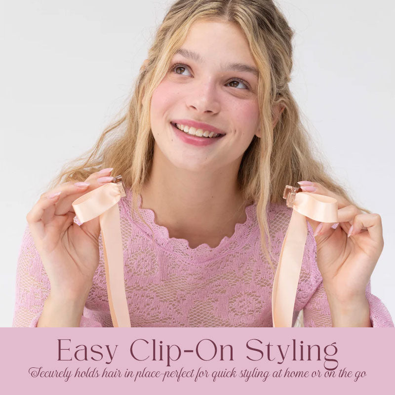 Elegante magnetische Haarspange mit Schleife ✨