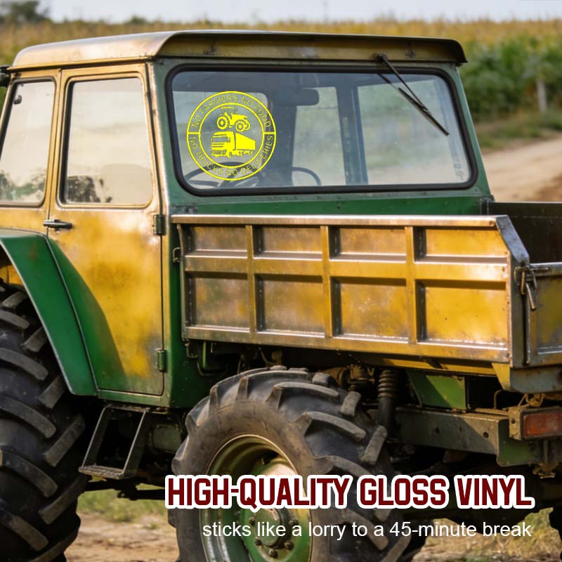 🔥Keine Bauern, keine Lebensmittel, keine LKWs, keine Lieferungen Vinyl-Aufkleber – 140 mm Aufkleber