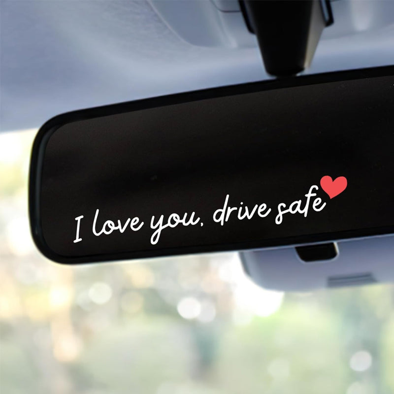 “I Love You Drive Safe“ Mirror stickers/„I Love You Drive Safe“ Autoaufkleber