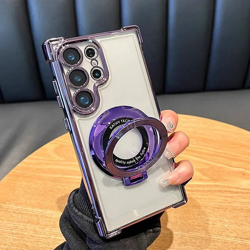 Galvanisierter magnetischer Ständer Handytasche für Samsung