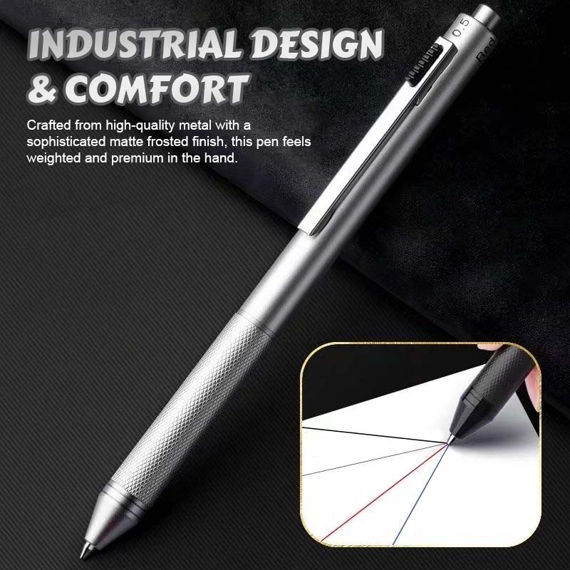 🖊️ Der smarte Minimalist: 4-in-1-Metallkugelschreiber mit Schwerkraftsensor