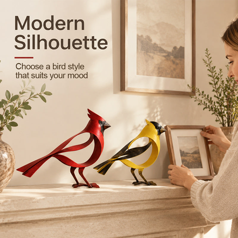 🕊️Elegante und minimalistische Vogelskulptur aus Metall – flüchtige Momente der Leichtigkeit in der Natur!