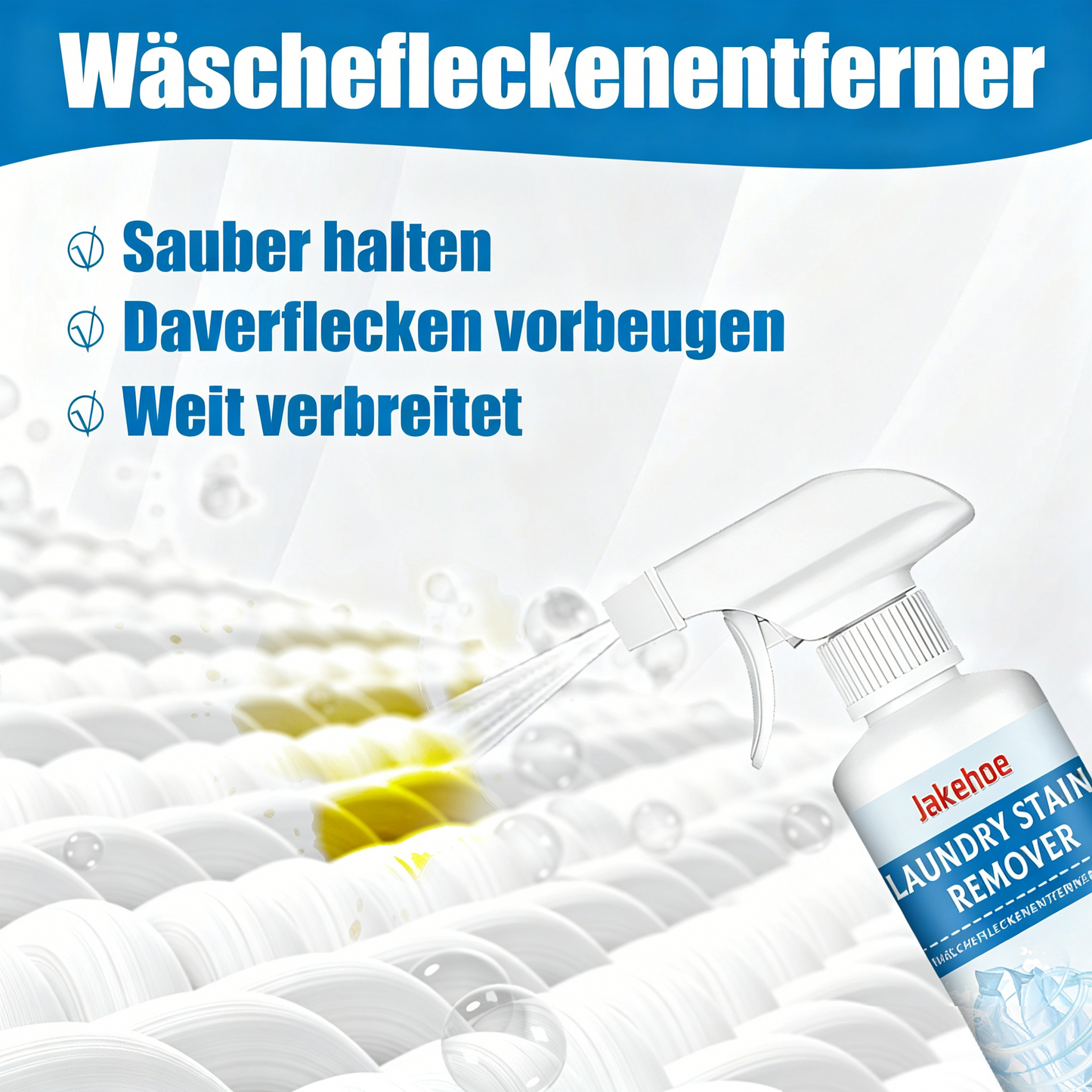 Kraftvolles Fleckenspray für Wäsche