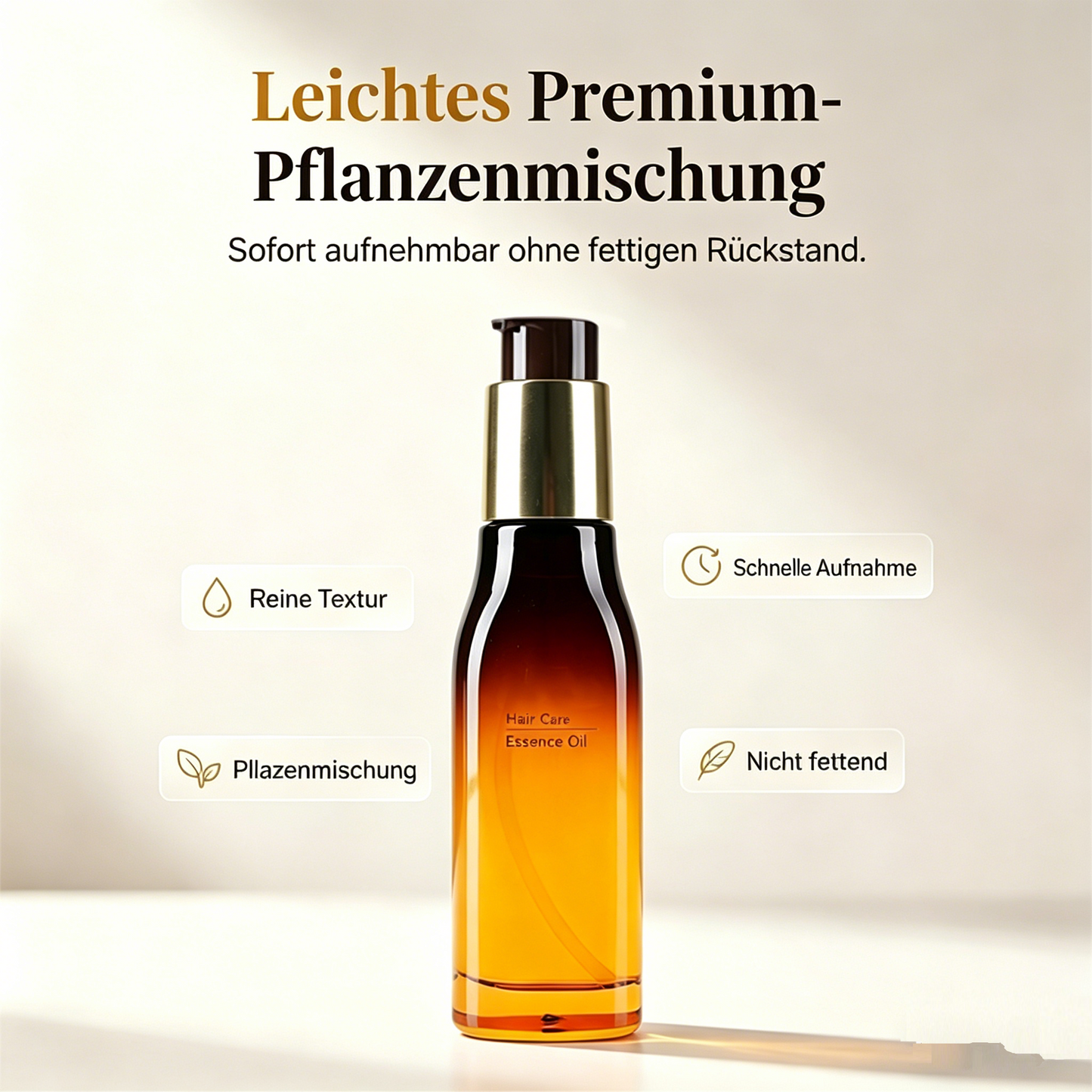 Marokkanisches Haarpflegeöl für intensive Regeneration – gegen krauses Haar, für Geschmeidigkeit, zur Reparatur von durch Färben und Glätten geschädigtem Haar