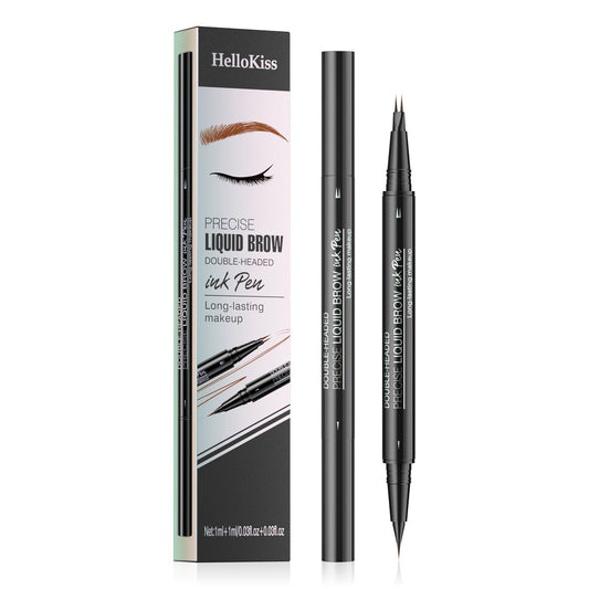 💖2-in-1-Augenbrauenstift mit Mikro-Gabelspitze und präziser Bürstenspitze