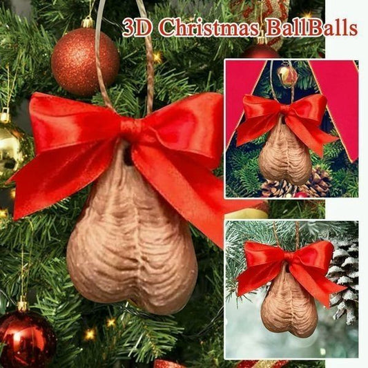 🎅 3D-Weihnachtskugel-Dekorationsanhänger