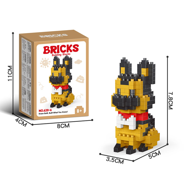 Niedliche Haustier-Mikropartikel-Bausteinmodelle 🐶🐱🧩