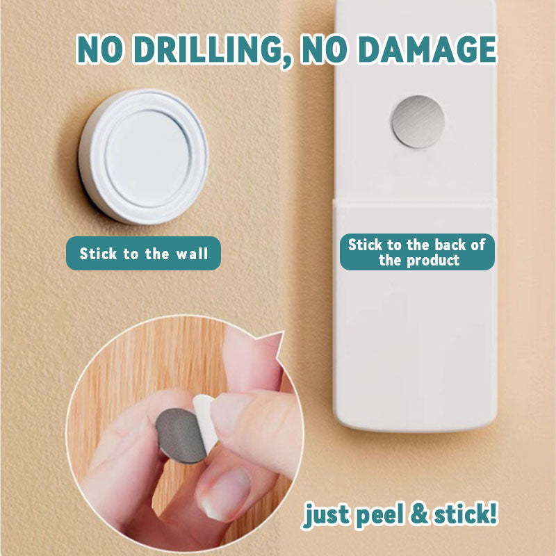 Punch-Free Magnetic Hook Sticker🧲