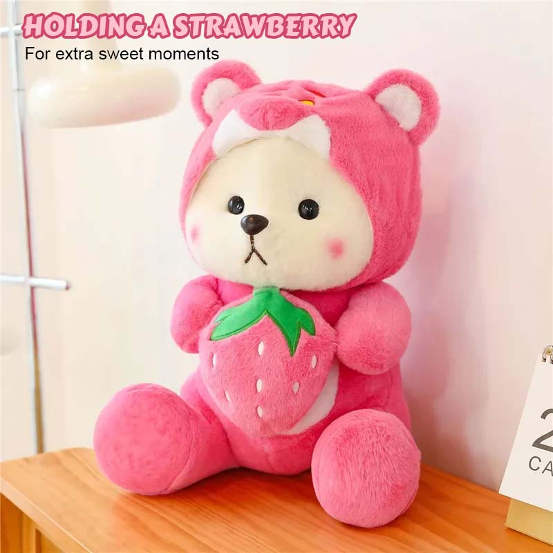 Erdbeerbär-Plüschtier