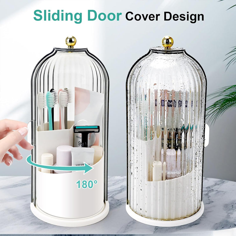 Multifunktionaler drehbarer Vogelkäfig-Toilettenorganizer