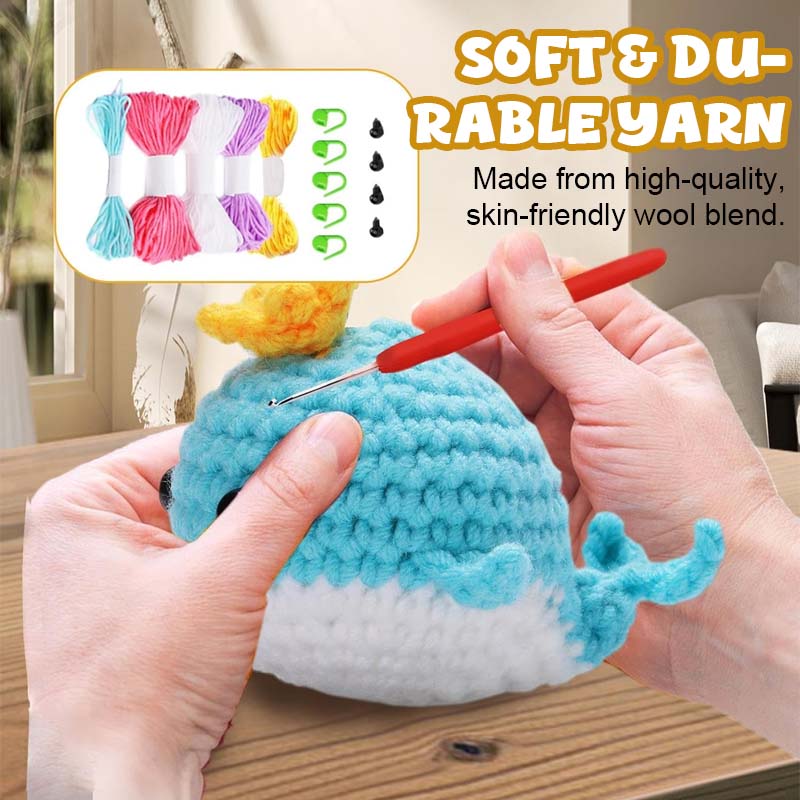 Diy-Häkelset: Wollpuppe Wal