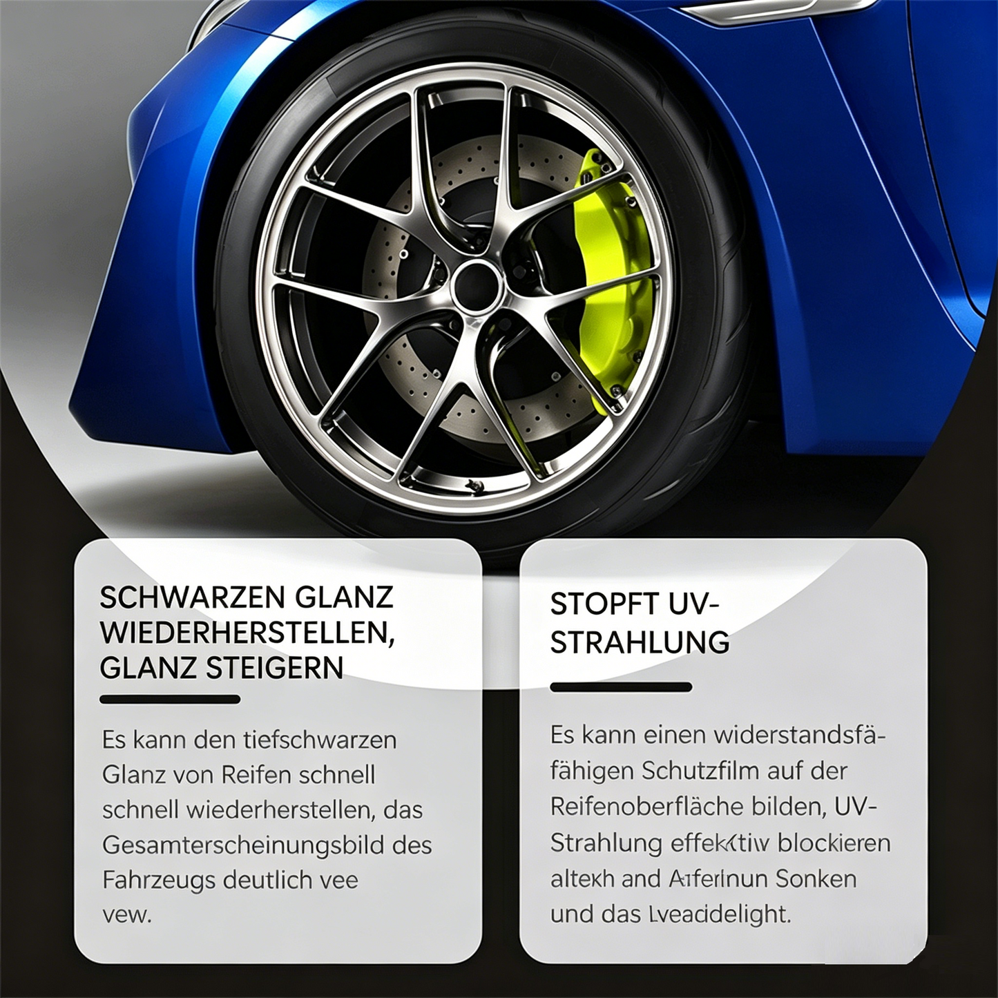 🔥Reifenwachs – sorgt für strahlenden Schwarzglanz, schützt vor UV-Strahlung und weist Schmutz ab 🚗