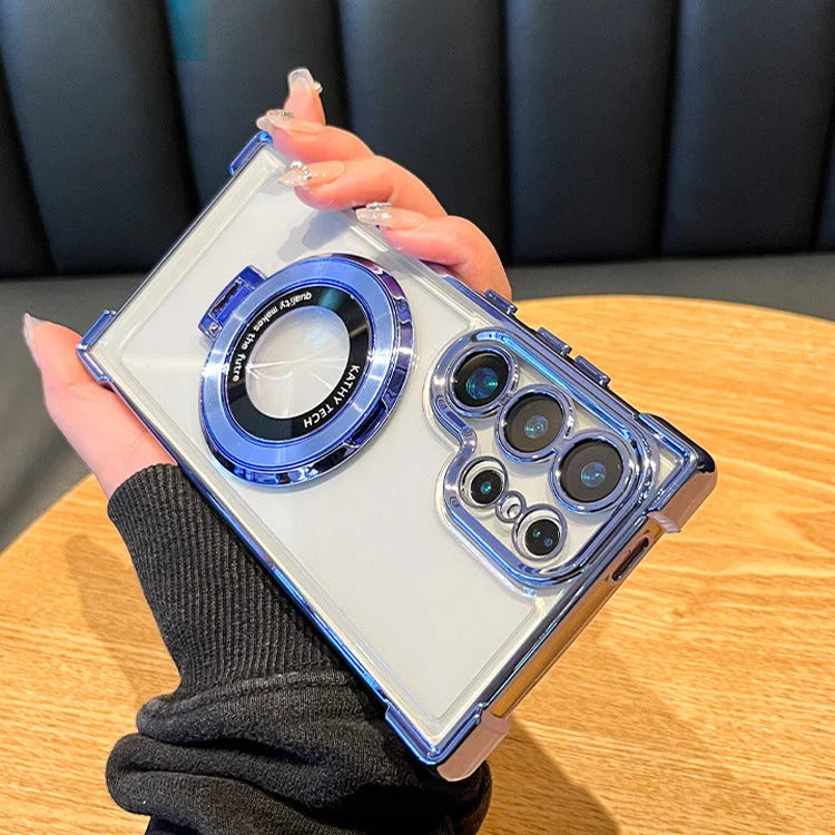 Galvanisierter magnetischer Ständer Handytasche für Samsung