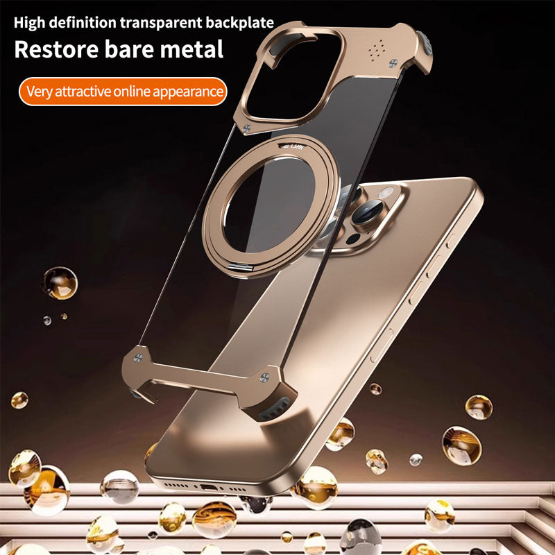 Magnetische Metallhalterung Transparente Handytasche